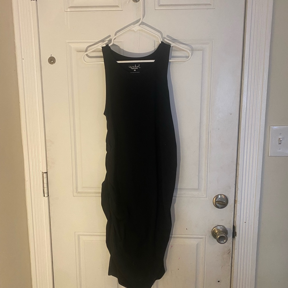 Isabel Maternity by Ingrid & Isabel Black Ribbed Bodycon Midi Dress